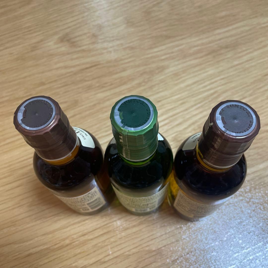 SUNTORY 山崎　白州　ミニボトル ウイスキー 180ml 3本セット　新品