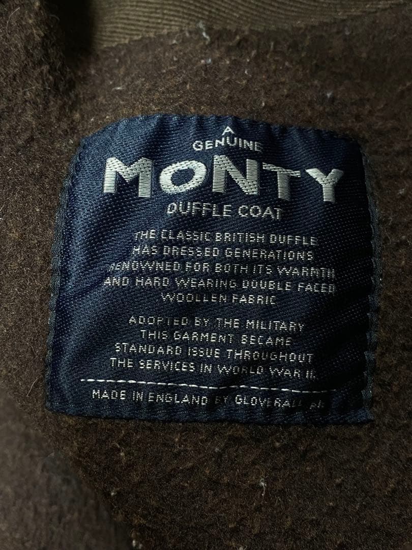 Gloverall モンティ ウール ブラウン ダッフルコート