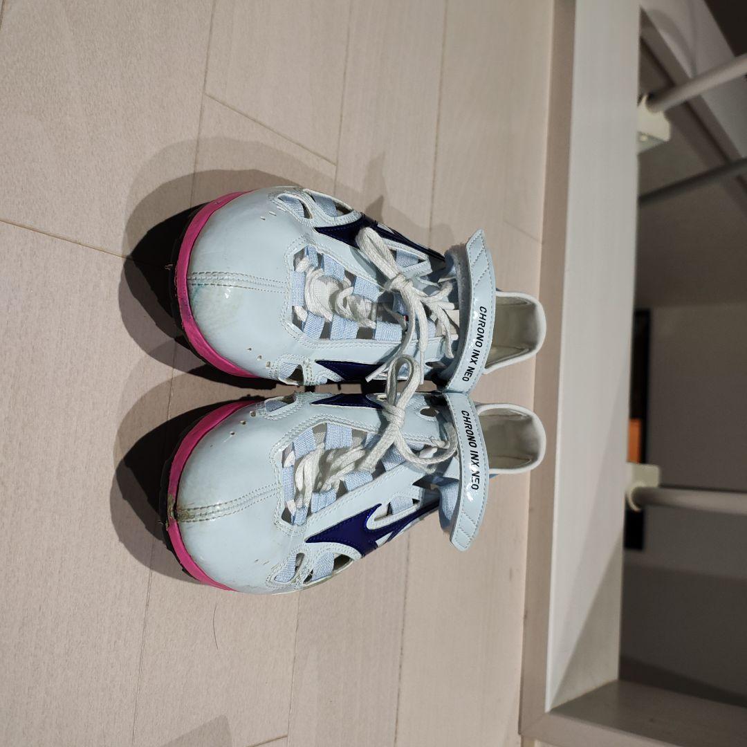 Mizuno スパイクシューズ ホワイト/ブルー/ピンク