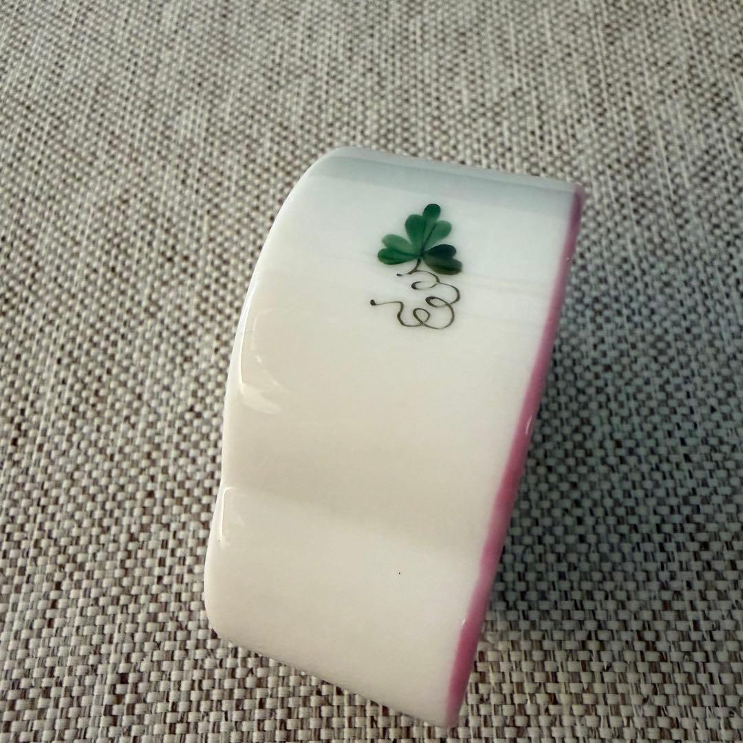 ヘレンド ウィーンの薔薇　ピンク　猫　ミニ小物入れ ボンボニエール