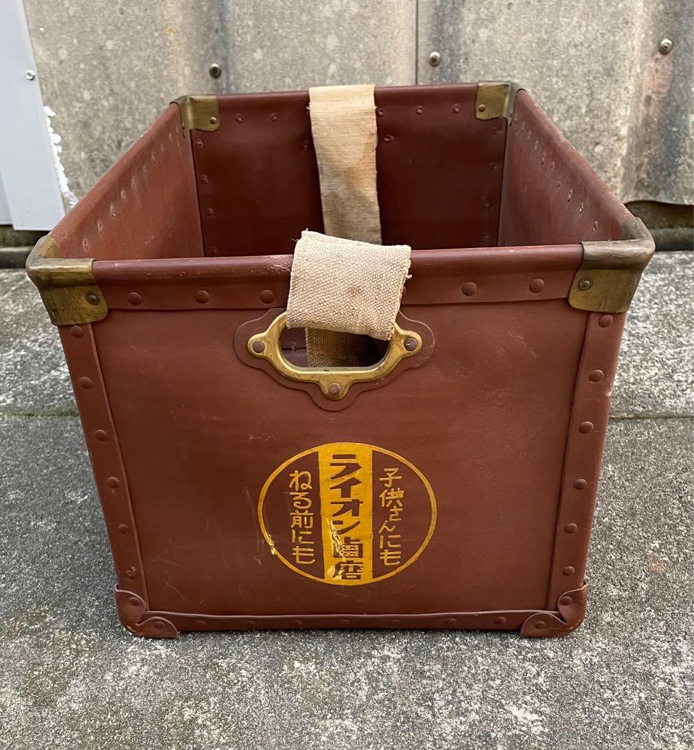 ビンテージ/昭和レトロ/ボテ箱/ライオン/ライオン歯磨/収納/箱