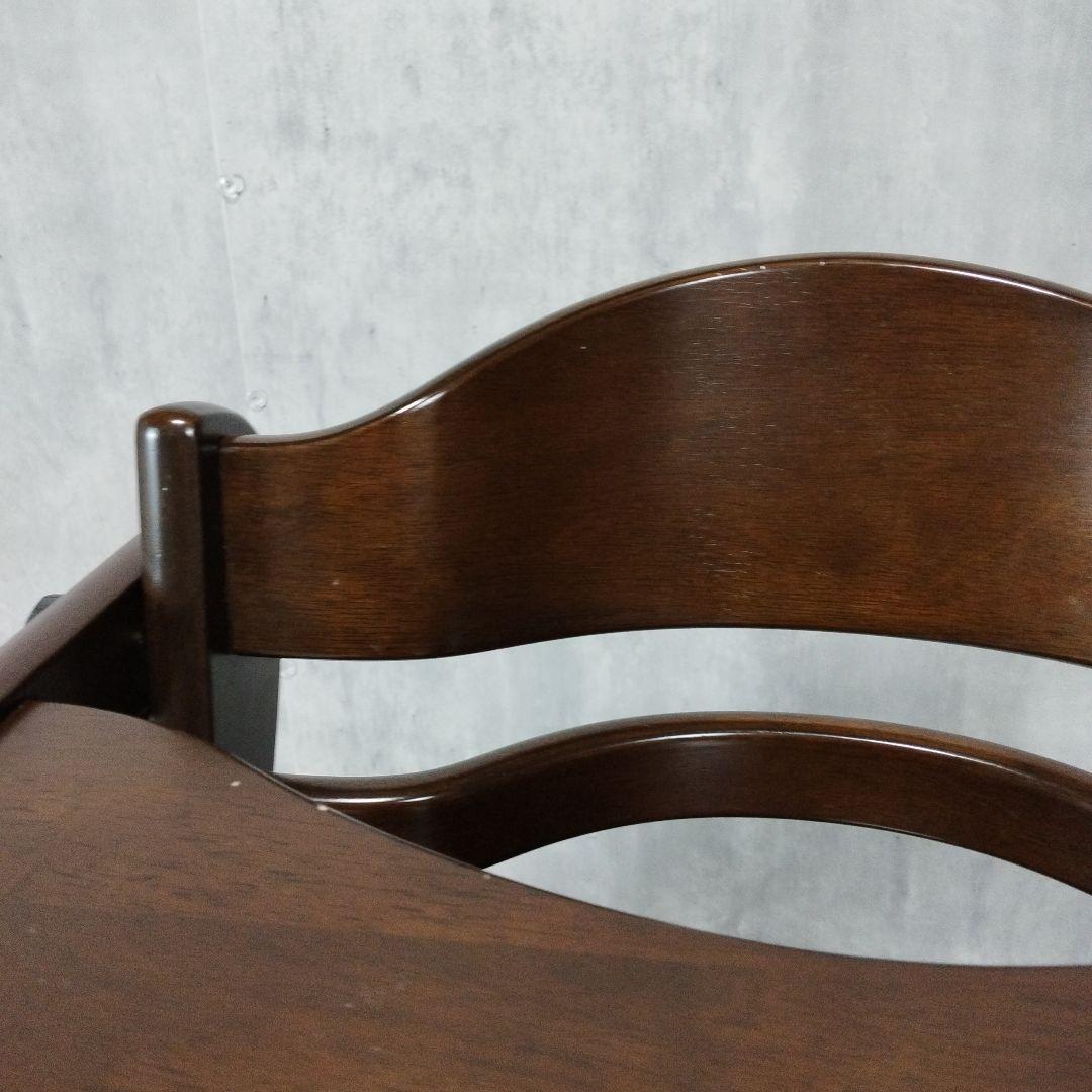 【美品】大和屋　すくすくチェア　イーエヌ　テーブルガード　ダークブラウン