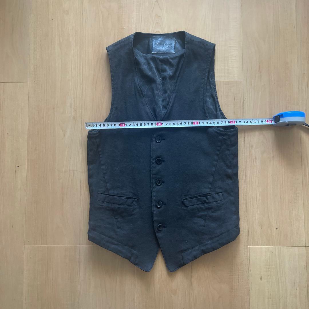 バックラッシュストレッチリネンベスト