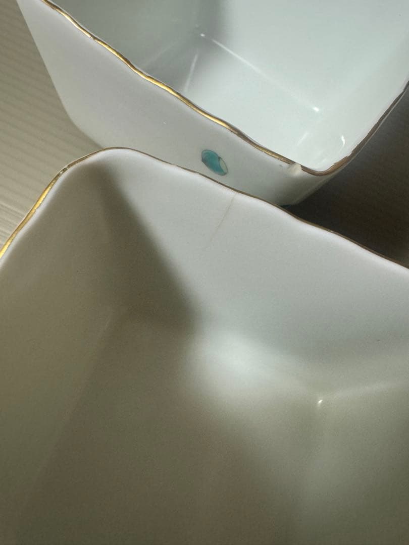 2074 深川製磁　果実模様　湯呑　10客　金彩