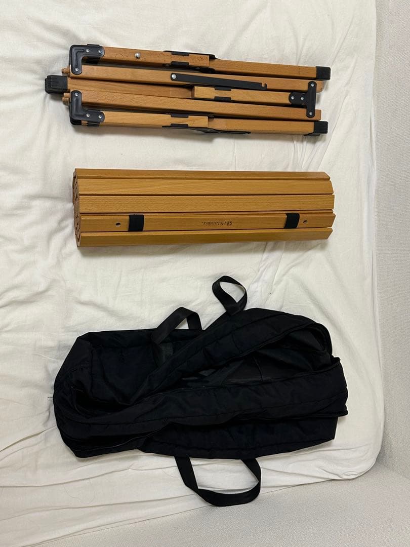 Hilander　ハイランダー 　ウッドロールトップテーブル 折りたたみ 120