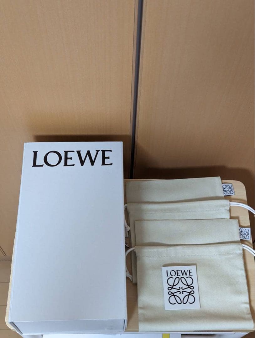 【美品/箱付き】LOEWE アナグラム ウーブンスライド サンダル24cm