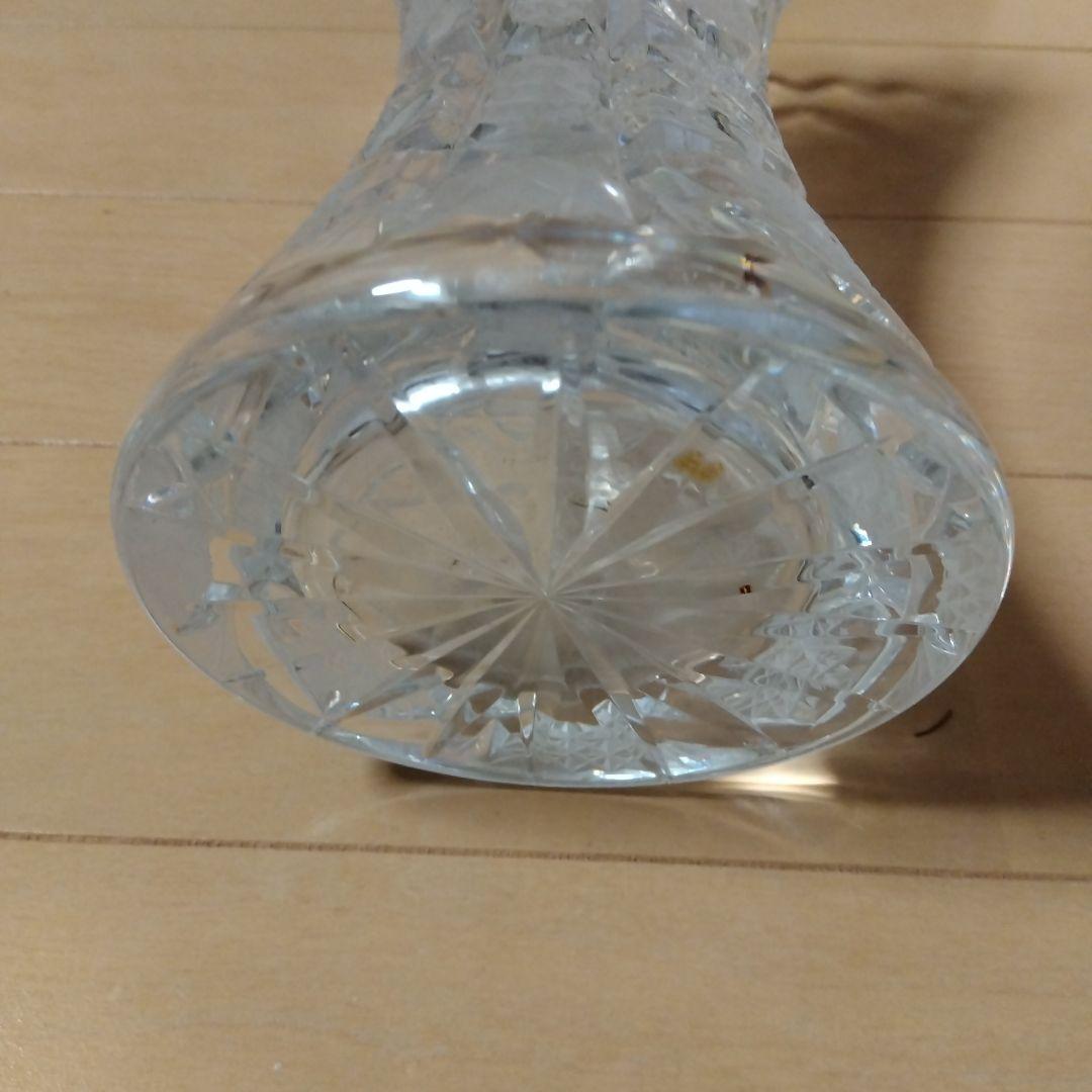 クリスタルガラス花瓶　花器　フラワーベース　インテリア　置物