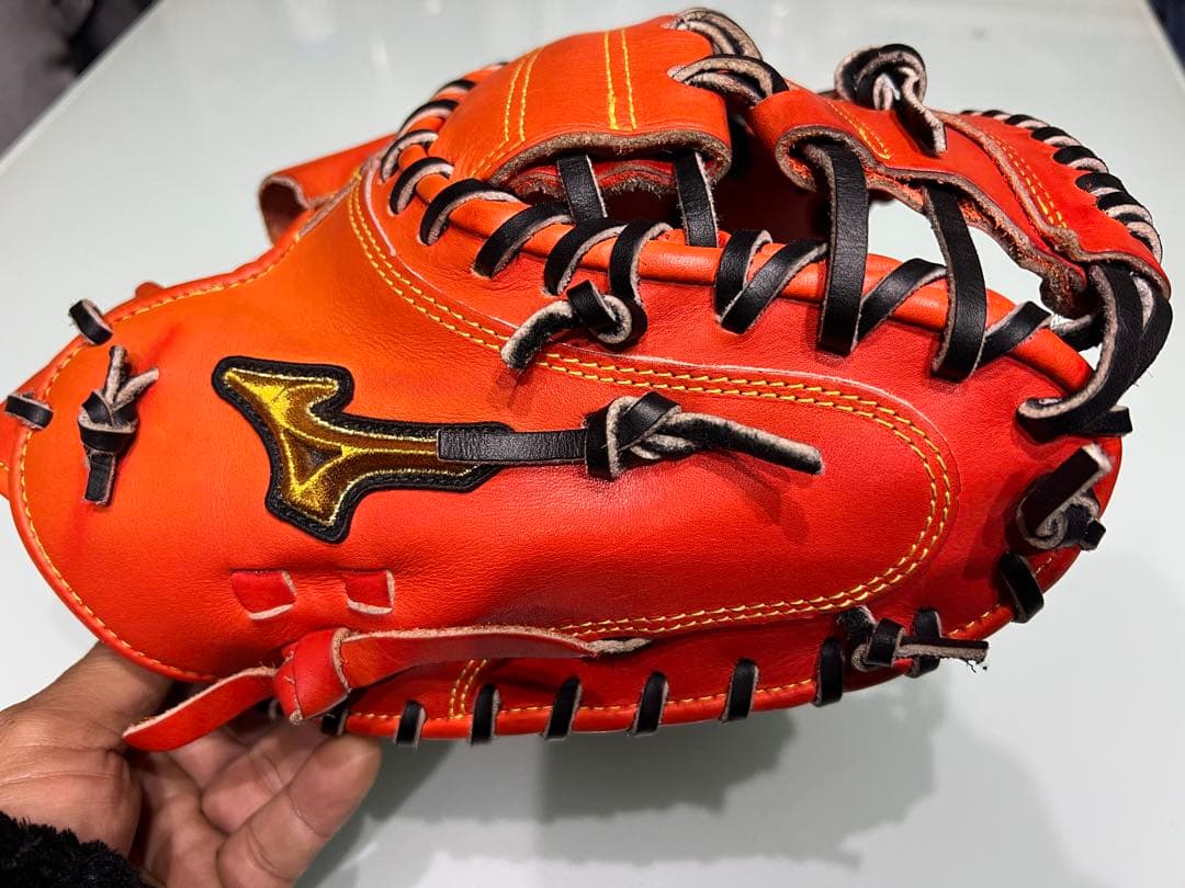 Mizuno Pro 硬式グローブ オレンジ