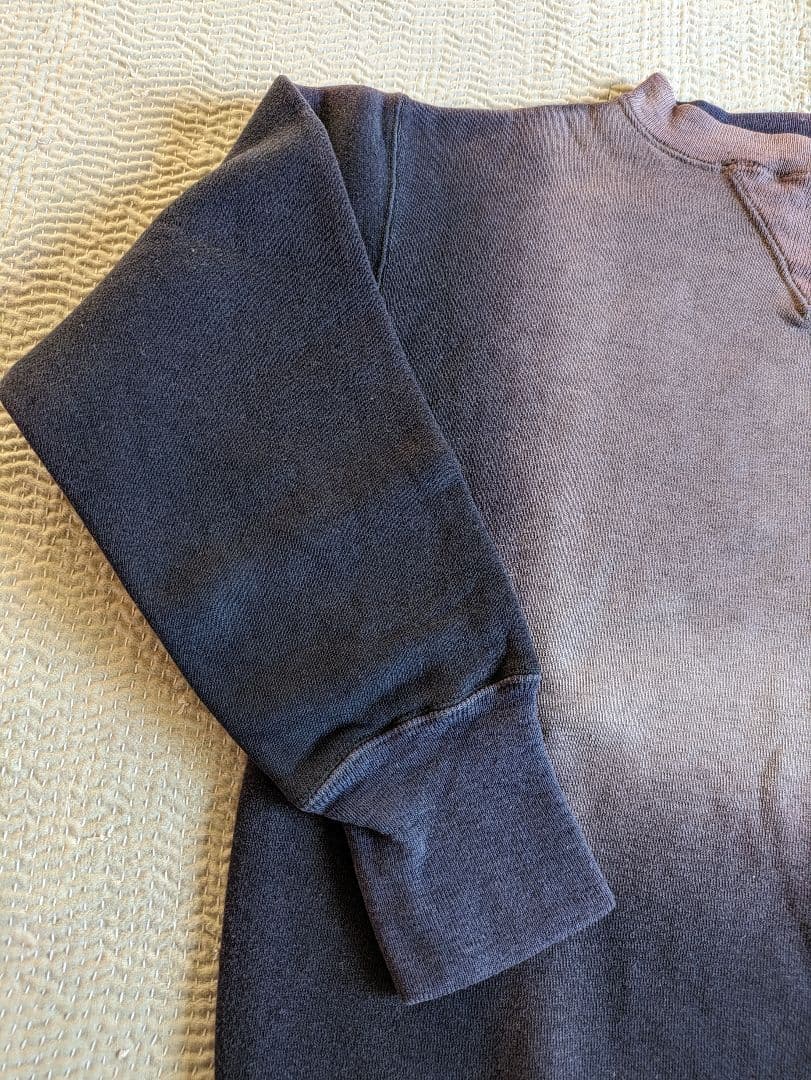 40s Champion 両V スウェット ネイビー