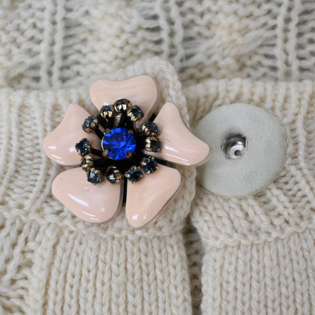 ■ 39225★冬 miumiu ミュウミュウ カーディガン ビジュー