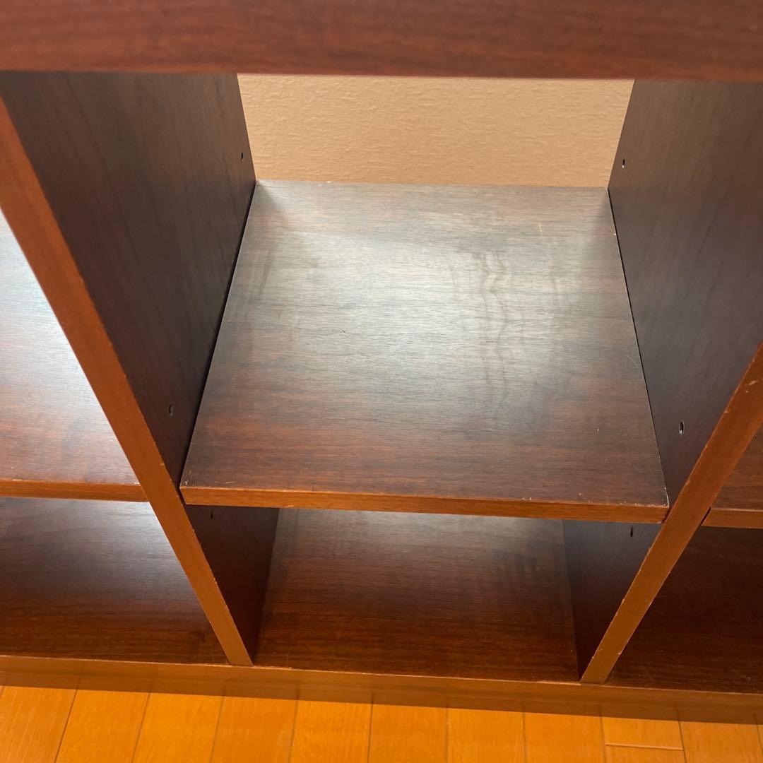 木製オープンシェルフ ダークブラウン 6棚　大塚家具