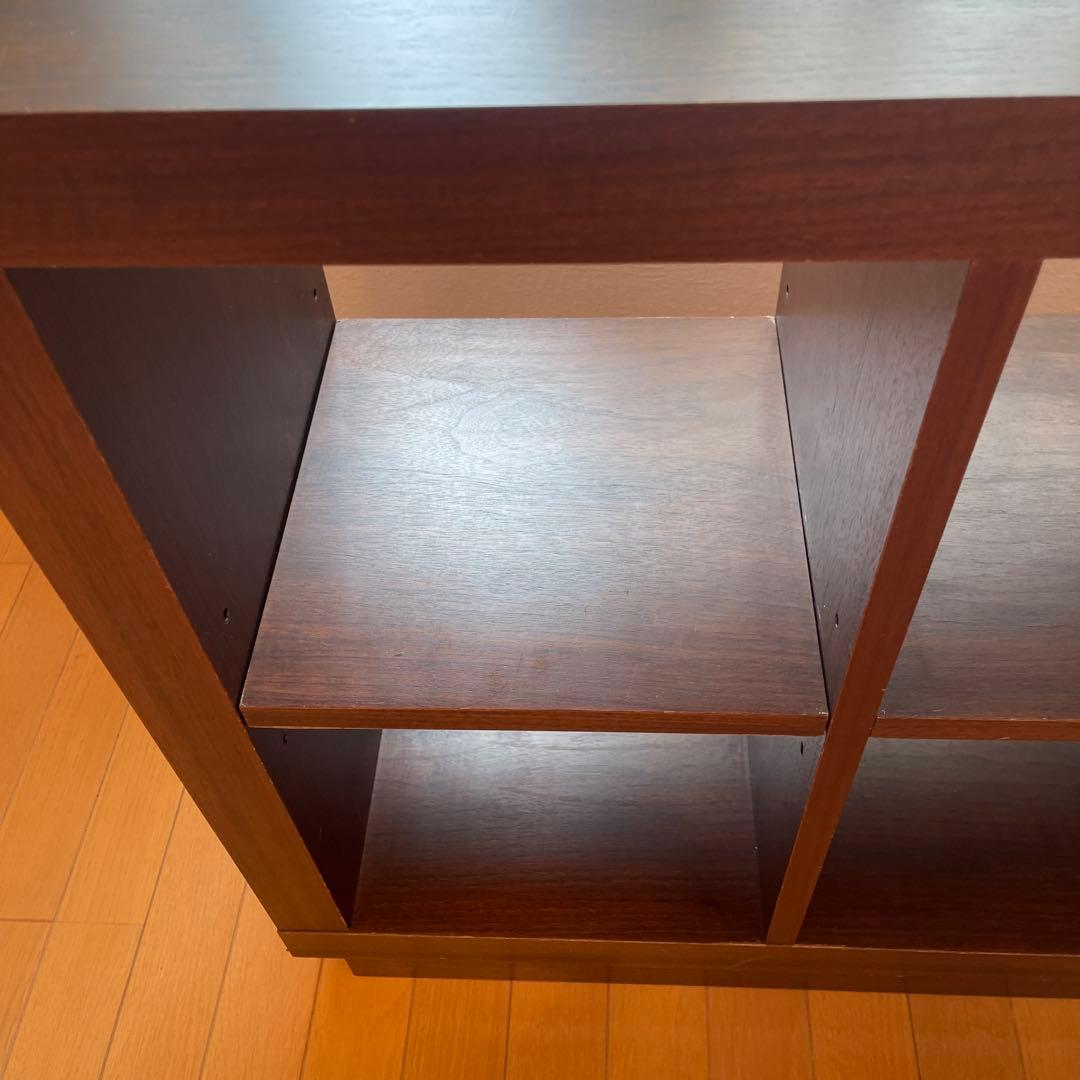 木製オープンシェルフ ダークブラウン 6棚　大塚家具