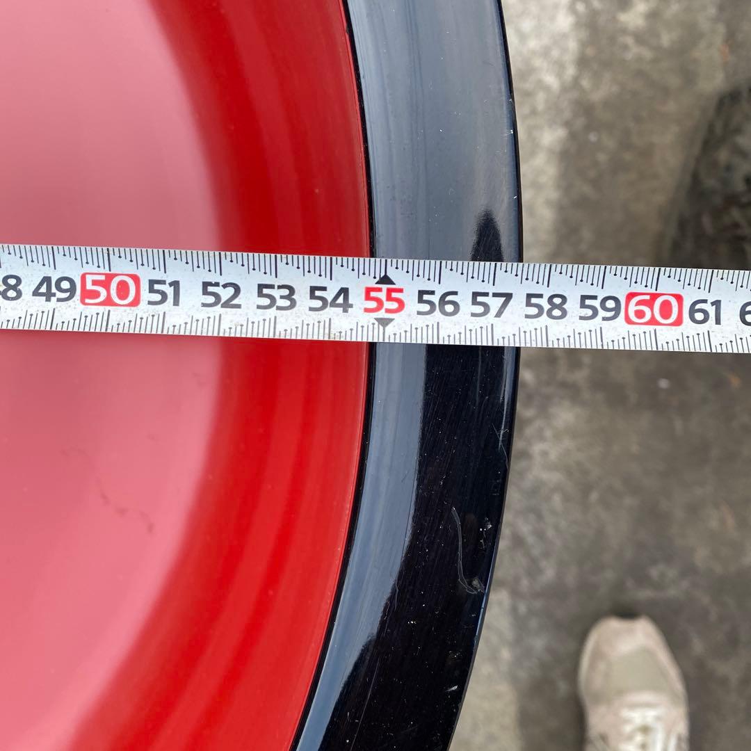 【BO51226】こね鉢　朱塗り　特大60.5cm 7.5kg 樹脂