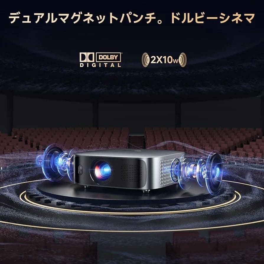 プロジェクター 家庭用小型 1200Ansi 4K対応 プロジェクター 天井吊り