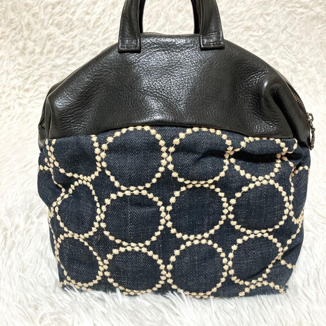 美品✨ミナペルホネン　tambourine タンバリン　マフィンバッグ　レザー