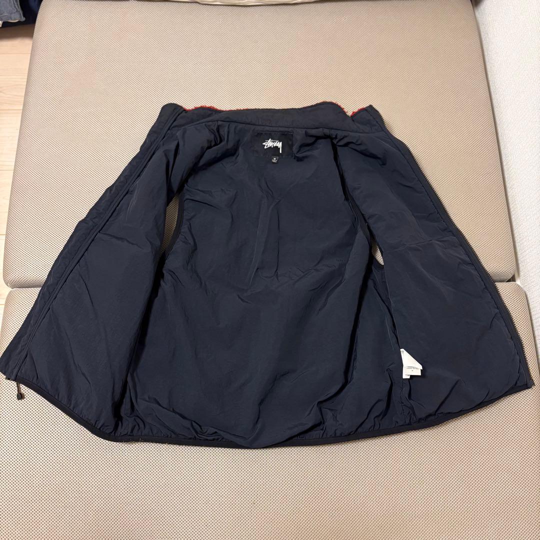 Stussy striped Sherpa vest Mサイズ