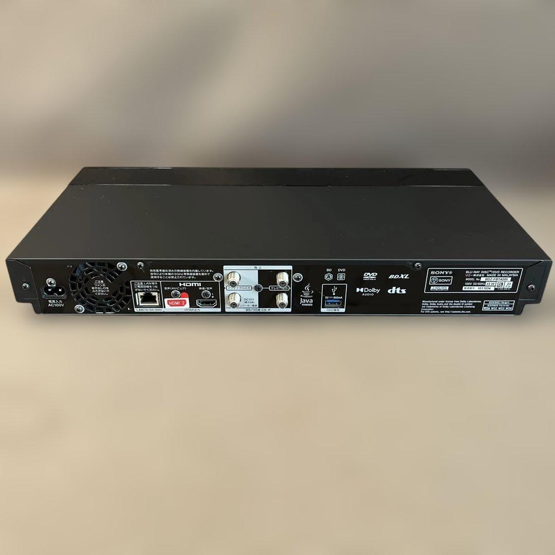 【美品】SONY Blu-ray BDZ-FBT4200 ブルーレイレコーダー