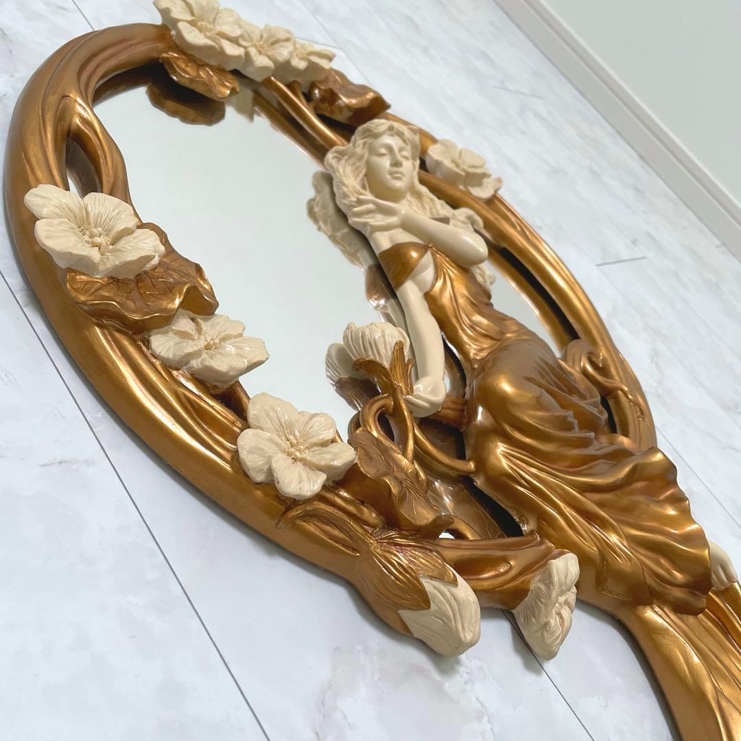 アール・ヌーヴォー　壁掛け鏡