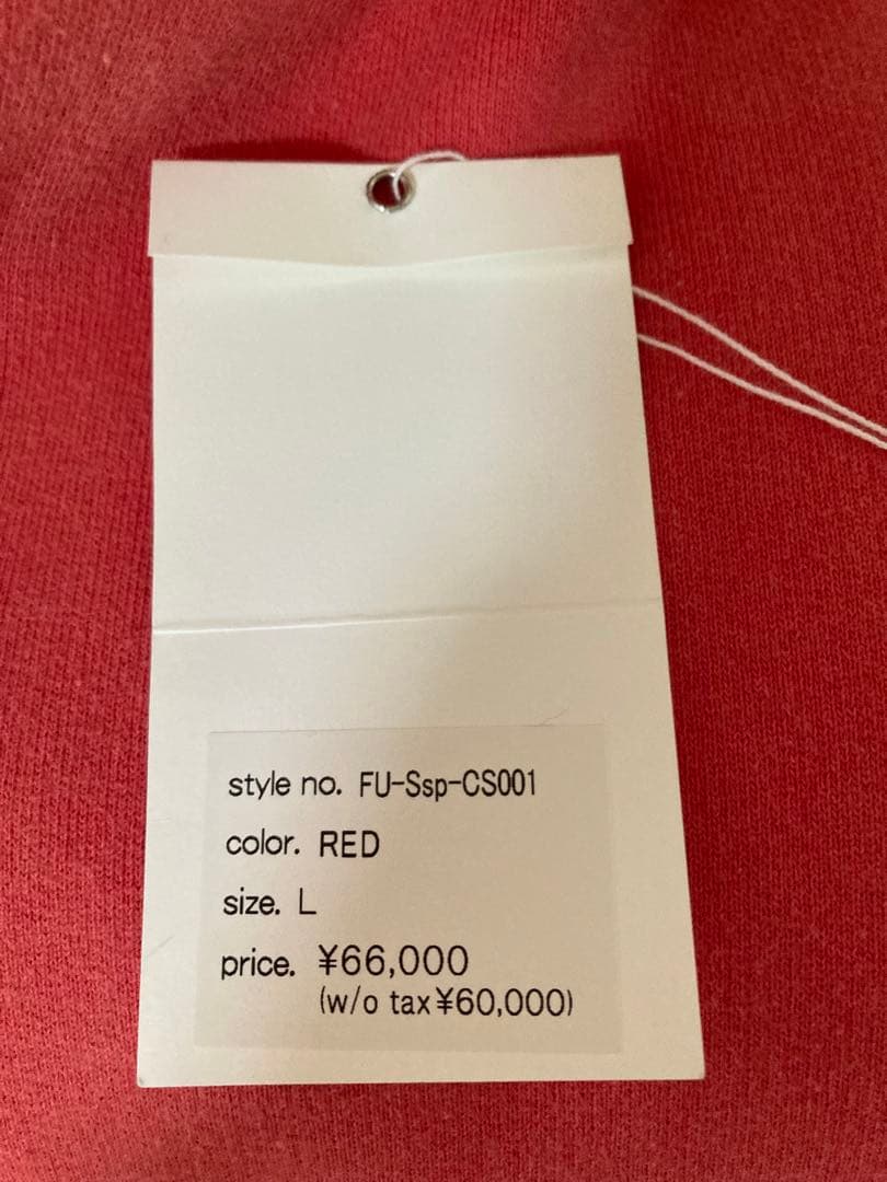 FUMIKA_UCHIDA/2-TONE PULLOVER HOODIE　レッド