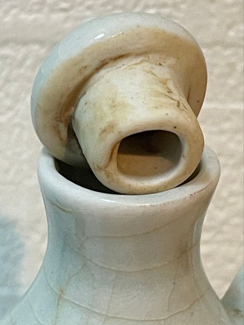 中国 北宋時代 青白磁 执壺 影青水注。