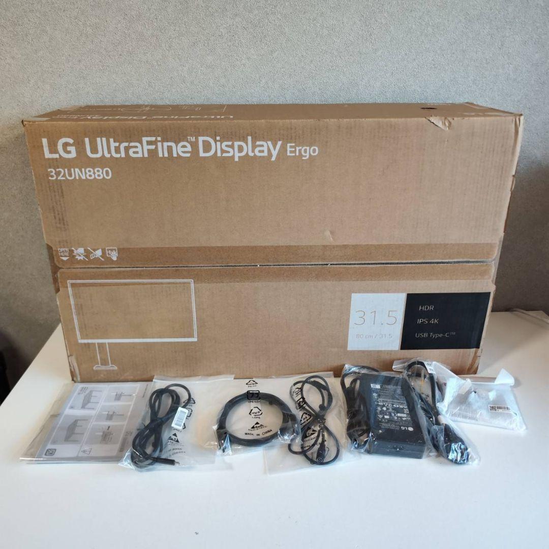 LG 31.5インチ 4K エルゴノミクススタンド ディスプレイ 32UN880