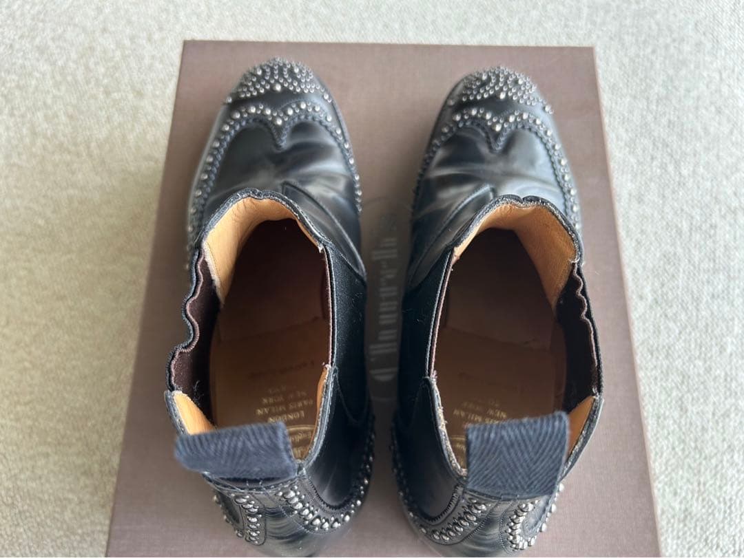 Church's チャーチ スタッズ サイドゴアブーツ