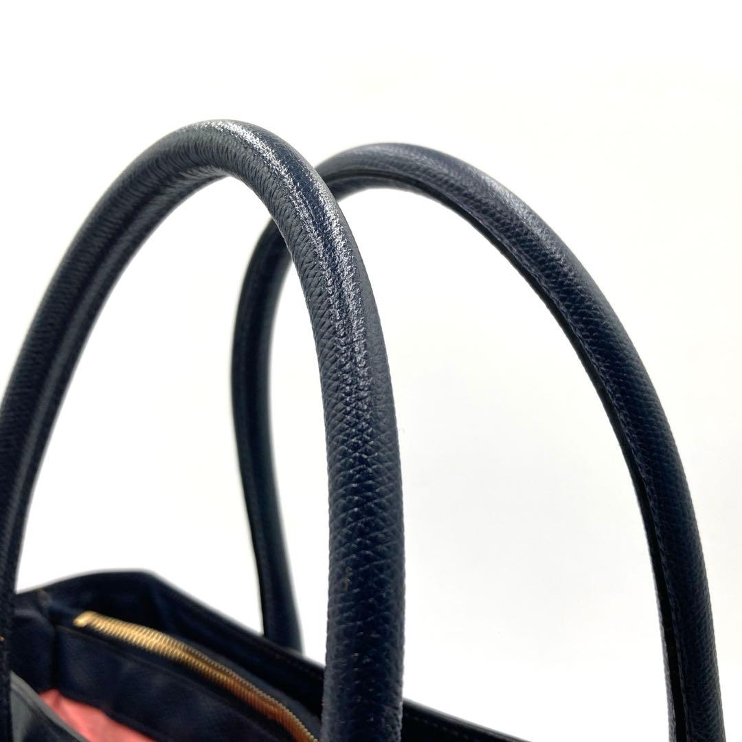 CELINE セリーヌ ハンドバッグ ネイビー レザー イタリア製