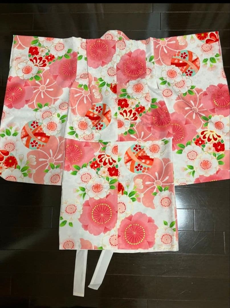 京都花ひめ　3歳 七五三　女の子　 被布セット 9点