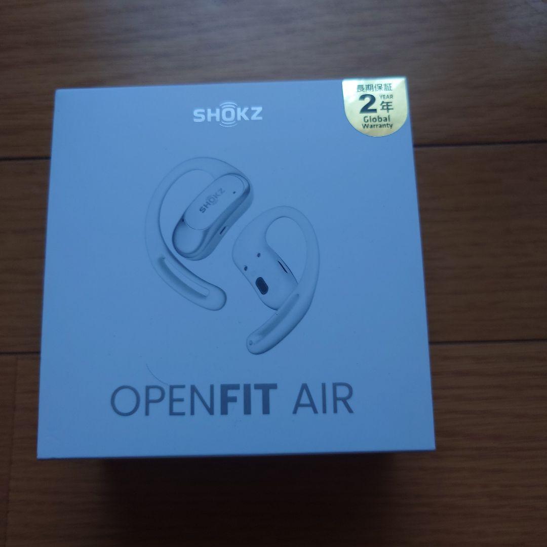 SHOKZ OPENFIT AIR ワイヤレスイヤホン ホワイト