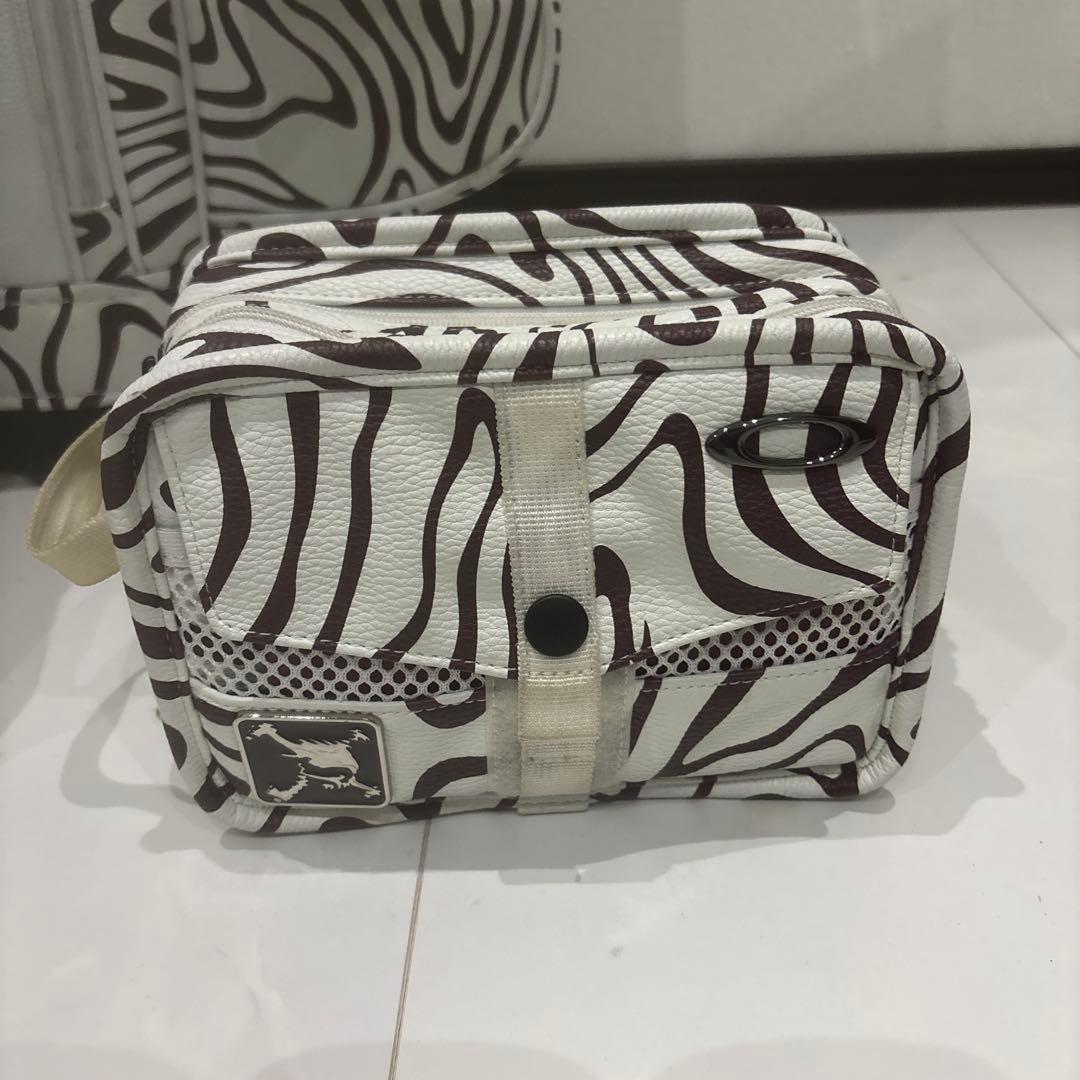 ゼブラ柄 キャディバッグ 大きめ