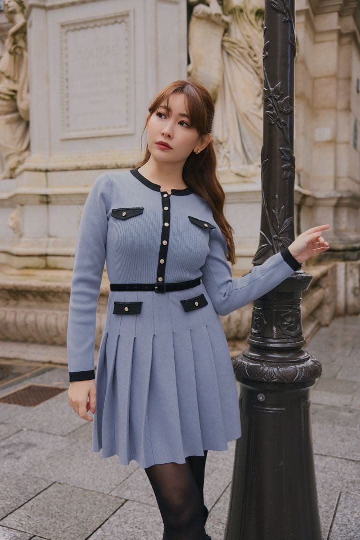 ワンピース Gabrielle Belted Knit Dress