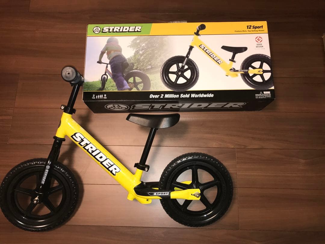 STRIDER 12 Sport バランスバイク イエロー