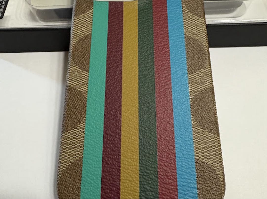 COACH ストライプ iPhone用ケース コーチ iPhone13 pro