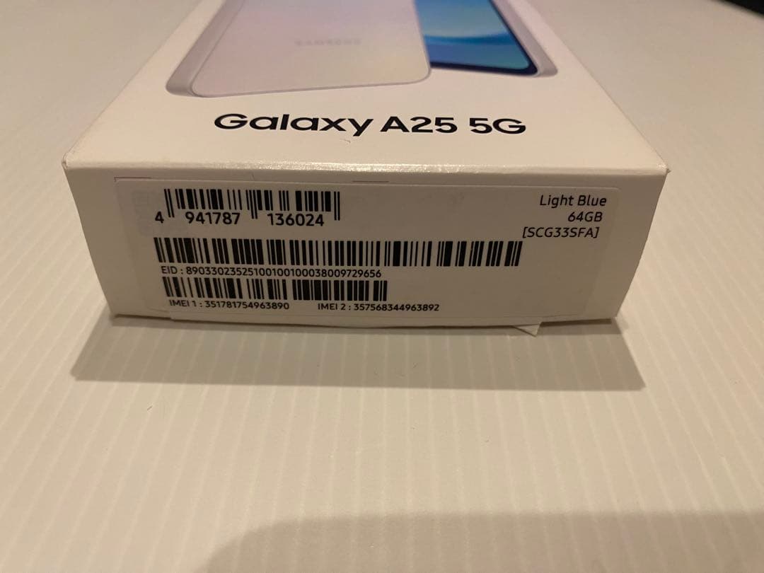 Samsung Galaxy A25 5G 本体 ライトブルー　スマホ