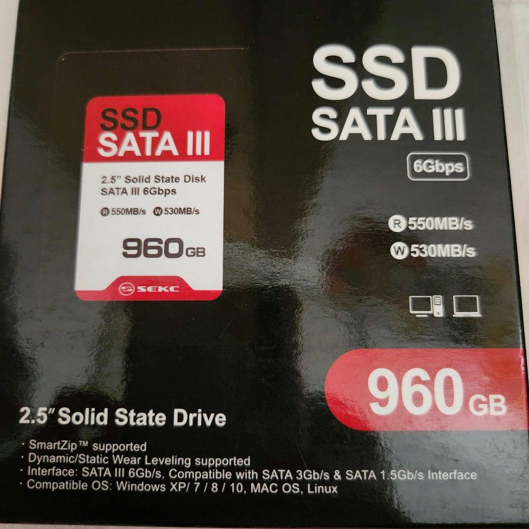 大特価⭐SSD 960GB SATA III 6Gb/s内蔵2.5インチ