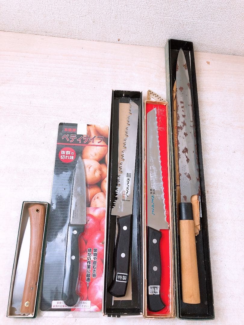 ジ*フ様 包丁 ナイフ 約17.6kgまとめ ペティナイフ 三徳包丁 牛刀 フル
