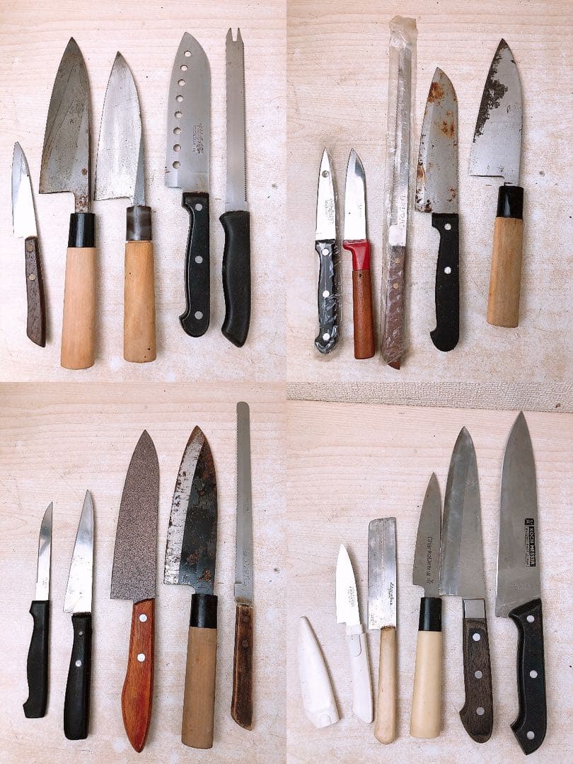 ジ*フ様 包丁 ナイフ 約17.6kgまとめ ペティナイフ 三徳包丁 牛刀 フル