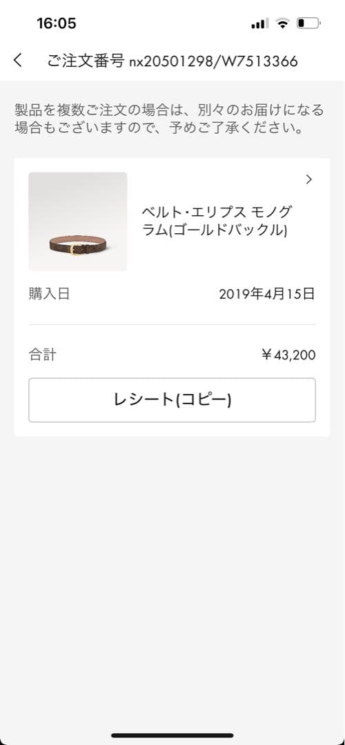 Louis Vuitton ベルト・エリプス モノグラム