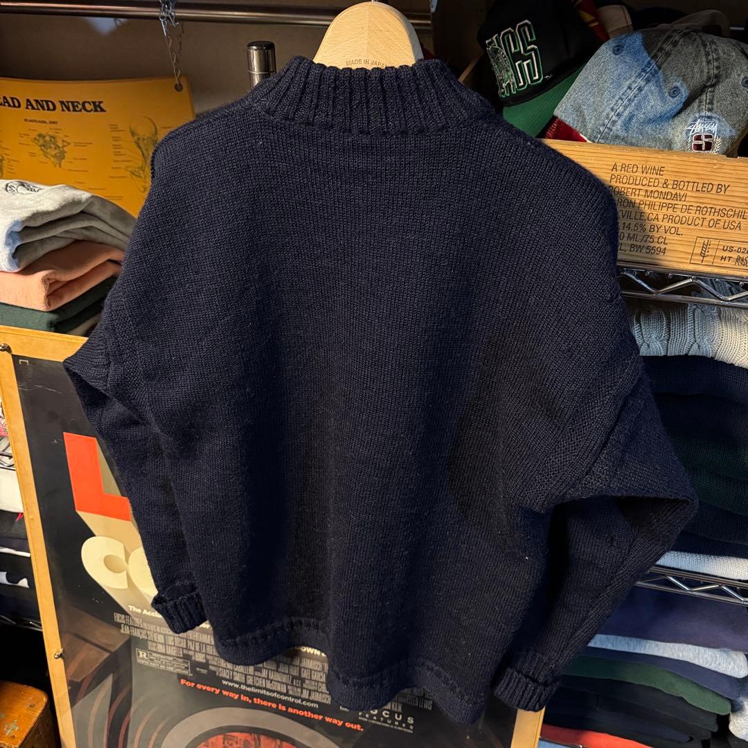 上質 Le Tricoteur ガーンジーセーター カーディガンスタイル