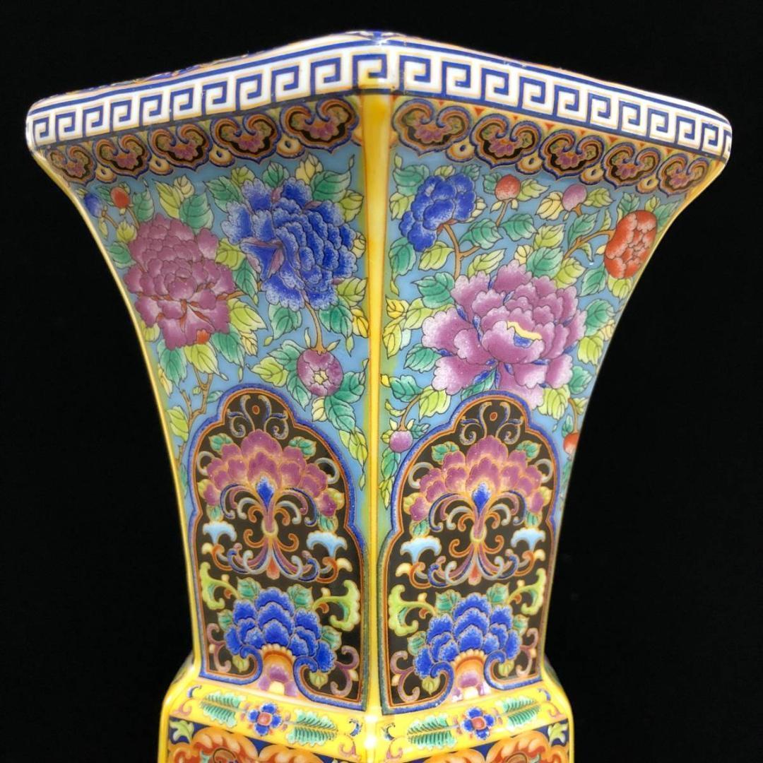 大清 雍正 花瓶 中国 骨董品 清時代 擺件 古賞物 傳世家珍 陶磁器