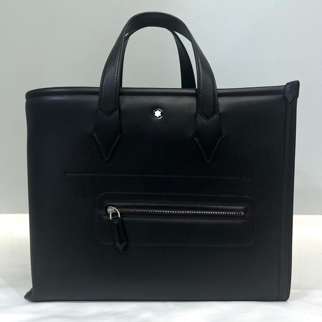 【極美品】モンブラン 2way ソフト スモール トートバッグ ブラック