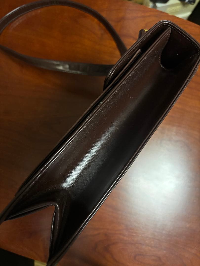 Yves Saint Laurent ブラウンショルダーバッグ新品未使用品