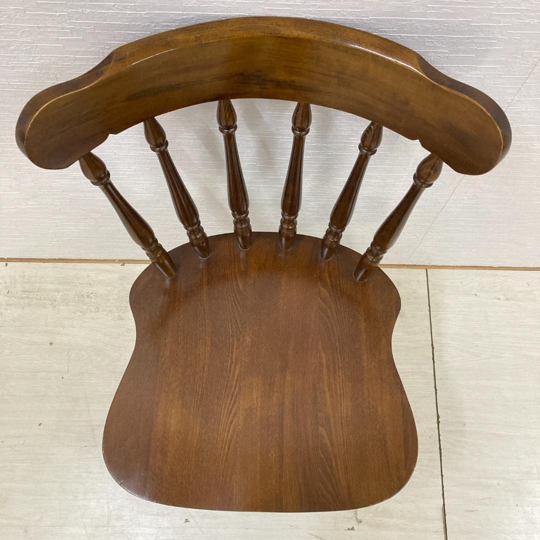 【柏木工】ダイニングチェア　 ウィンザーチェア 木製　椅子　２脚セット