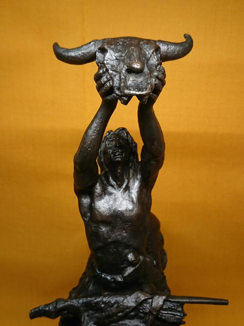 ビンテージ　西洋美術　銅製　彫像　置物　インテリア　工芸品　美術品　A2976