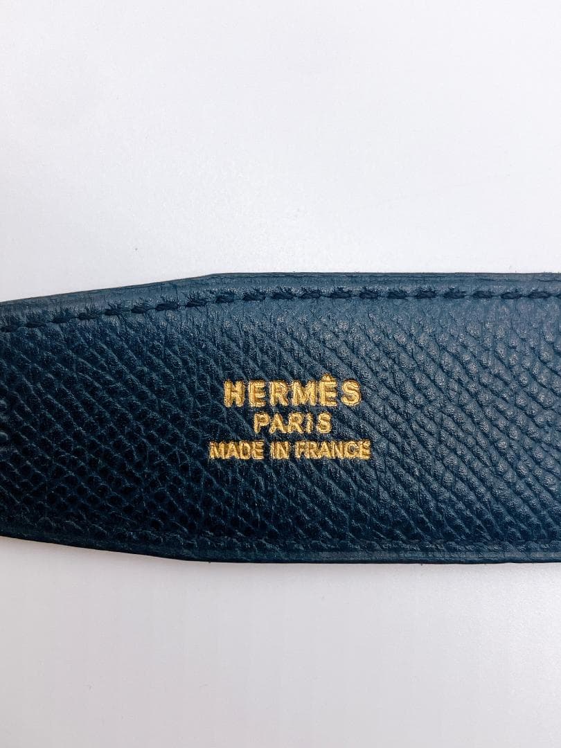 HERMES ホースビット リバーシブル ♯85 ベルト クシュベル OZ刻印