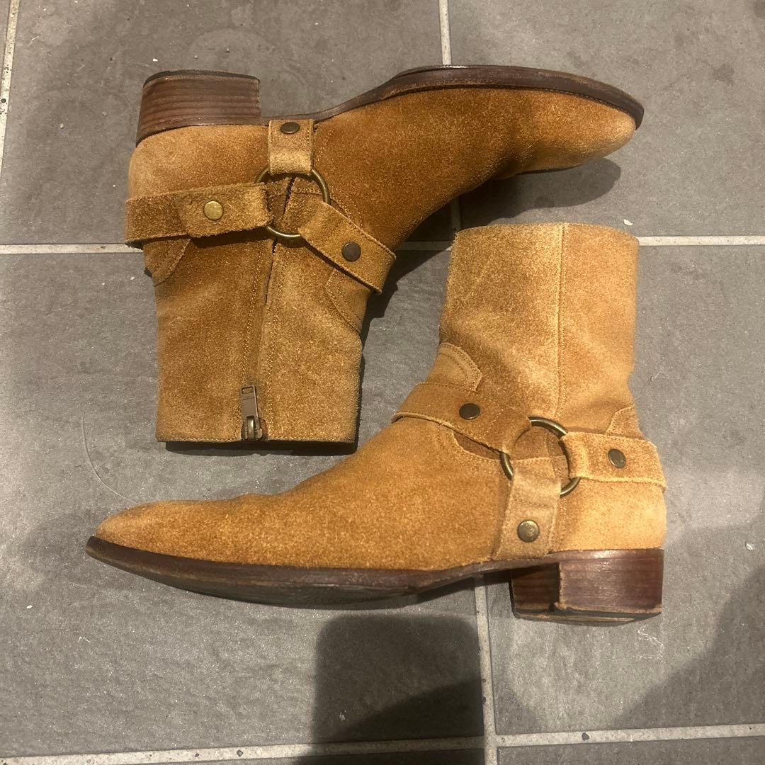 ⭐︎サンローランパリハーネスヒールブーツ42エディ