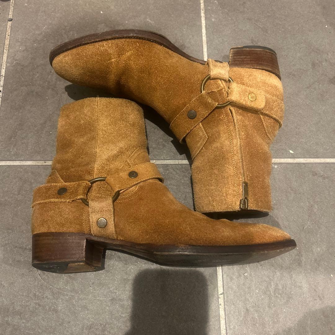 ⭐︎サンローランパリハーネスヒールブーツ42エディ