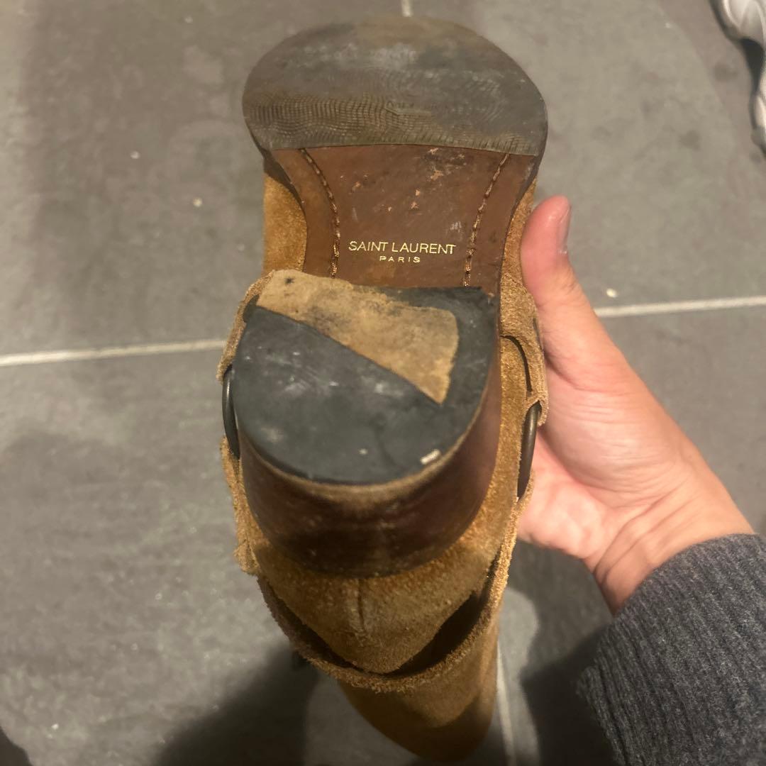 ⭐︎サンローランパリハーネスヒールブーツ42エディ