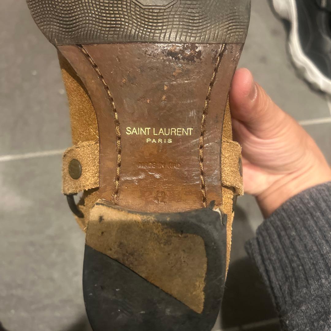 ⭐︎サンローランパリハーネスヒールブーツ42エディ