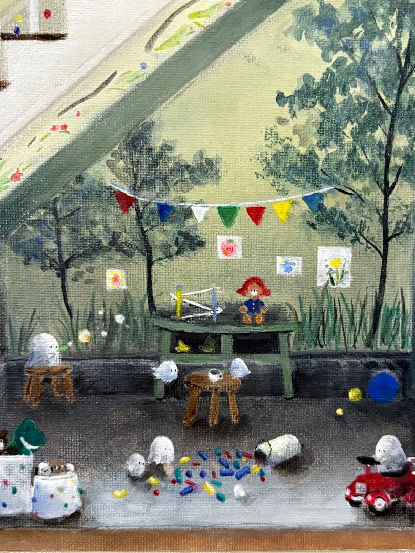 House sitting アクリル画　F3